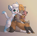 Hugs by NikkitheTanuki