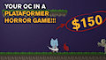 YCH! Your OC on a playable horror retro arcade game!! by aizawasilk