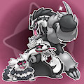 Rock Puppy Family Portrait by Tyrnn