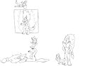 Zorua/Zoroark Doodles by RaegalTBoggart