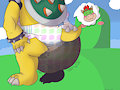 bowser big (messy) baby by Alexnoiver