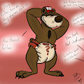 Krimson bear Diapered