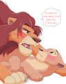 simba and nala by SASAMARU