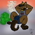 Diapered Farting Wusky Doing Sit-ups by RhythmCHusky94