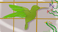 my new art  a humming bird by Superwolfart