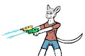 Ethan doing water gun fights. by DrHojo123
