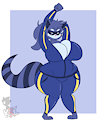 Super Animal Royale Blue Raccoon