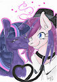 Sweet Haze nuzzling Twilight Sparkle