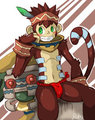 monkey with fundoshi  by chocobo