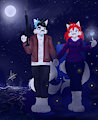 a walk on the beach in midnight