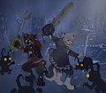 Lunar and Linkanroc in Kingdom Hearts 3 by MoonShadow700