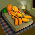 BunBun on bed by Skretch