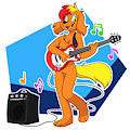The guitarist(by ZiggyFoxx)