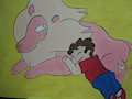 Steven and lion