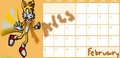 SONIC CALENDAR -- February