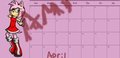SONIC CALENDAR -- April