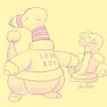 derFisch x Afterglow: Soft Boy Sweater by Afterglow