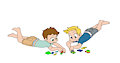 Jonathan and Oi - Lego assembly (diapers) by Tato by wolfcub1975