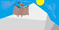 Teenage Petrie in Snow Drawing