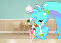 Draw your character drinking a shake with Spaicy!