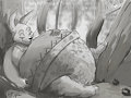 Wombles Kinchaku sleeping by Sonyasha