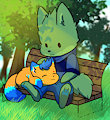 Bench Snuggles