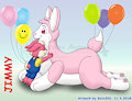 Jimmy and Big Pink Bunny - Commission