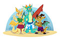 The dragon kahuna sibs!