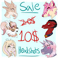 HEADSHOT SALE!!! 50% OFF!!!