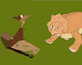 Cera and Petrie Drawing by DinoFun