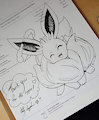 Lineart: Gigantiamax Eevee Thank you