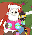 *YCH*_Reading with Santa Sam by Fuf