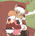 *YCH*_Sleepyhead and Santa by Fuf