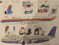 History of United Airlines 747 3/4