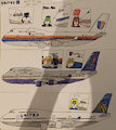 History of United Airlines 747 4/4