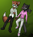 William and Farantino on the grass :COMM: