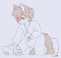 WaveFox - Little Fox Playtime by ChocolateKitsune