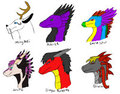 Dragon doodles by SiraLoba