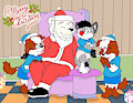 Christmas party at the Pawpers company