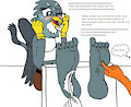 Gabby the Griffon tickled