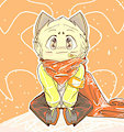 Neko Rens Sitting Wallpaper