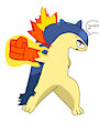 Typhlosion used Fire Punch (Art by IceCubeHead)