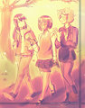A walk with the girls