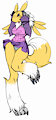 Shy Renamon by Mothimas