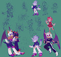 I did a lot of doodles because I was bored by Tupinchecola