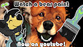 Watch a bear paint on youtube