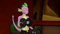 And now you know how Spike got beefed up in the finale.