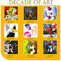 A decade of art