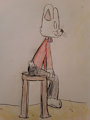 Bun-Bun watches TV and Poops His Pants (Markthecartoonwolf)