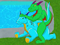 Pool side fun